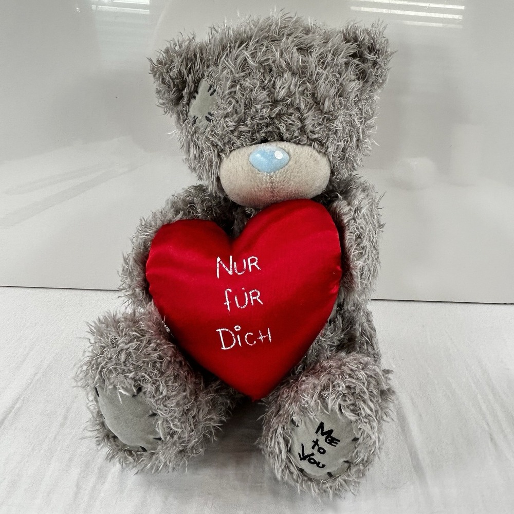 Me to You German Tatty Teddy Gray Plush Bear Stuffed 10" Vintage 2000 Rare